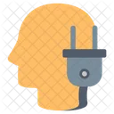 Charge Brain Charge Head Charge Mind Icon