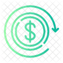 Chargeback Arrow Dollar Icon