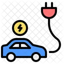 Charging Ev Car Icon