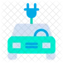 Electric Car Car Battery Charging Icon
