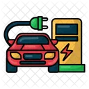 Charging Infrastructure Filled Line Icon