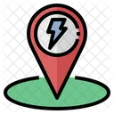 Charging Station Electric Car Location Icon