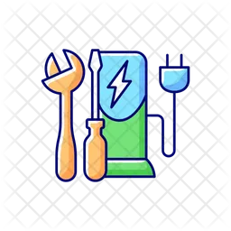 Charging station maintenance  Icon