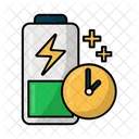 Charging Time Filled Line Icon