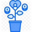 Charitable Pot Plant Pot Icon