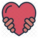 Charity Hand Hug Icon