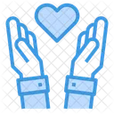 Charity Donate Hands Icon