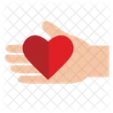 Gift Help Hand Icon