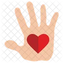 Gift Hand Heart Icon
