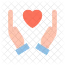 Charity Hands Love Icon