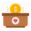Charity Donation Donation Box Icon