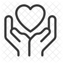 Charity Care Hands Icon