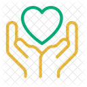 Charity Care Hands Icon