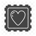 Charity Stamp Care Love Icon