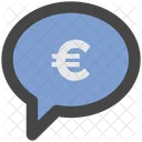 Chat Burbuja Euro Icono