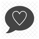 Chat De Amor Burbuja De Chat Romantico Icono