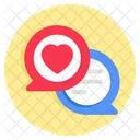 Charla Romantica Comunicacion Amorosa Mensaje De Amor Icono