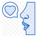Charla Romantica Amor Bocadillo De Dialogo Icono