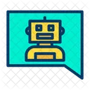 Entidad Conversacional Artificial Bot Bot De Chat Icono