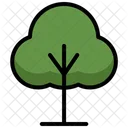 Charming Dark Green Tree Tree Nature Icon