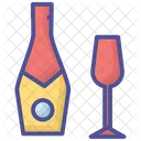 Charms elegantes para taças de vinho de Natal  Ícone