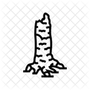 Charred Tree Trunk Icon