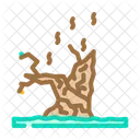 Charred Tree Trunk Icon
