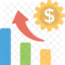 Costs Revenues Chart Icon