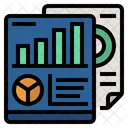 Chart Statistical Analysis Report Icon