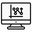 Chart Arrow Up Monitor Screen Icon
