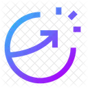 Diagramm Ausbruchskreis Infografik Geschaft Symbol