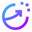 Diagramm Ausbruchskreis Infografik Geschaft Symbol