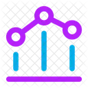 Chart Bar Line Finance Business Icon