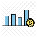Chart Bars Digital Economy Digital Money Icon