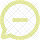 Message Remove Minus Icon