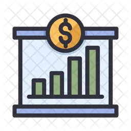 Chart dollar increase  Icon