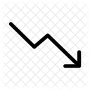 Decline Graph Loss Icon