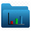 Chart Folder Business Report Icon