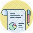 Chart report  Icon