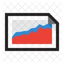 Chart Stacked Area  Icon