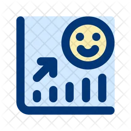 Chart up smile  Icon