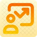 Chart User Square Icon