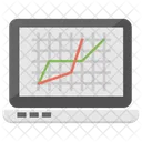 Charte Graphique Analyse Tableau Devaluation Icône