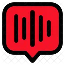 Chat Voice Audio Recording Icon