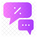 Chat Commerce And Shopping Tax Icon