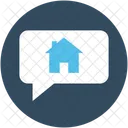 Chat Bubble House Icon
