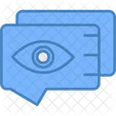 Chat Eye Observe Icon