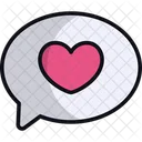 Chat Love Heart Icon