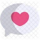 Chat Love Heart Icon