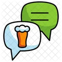 Chat Discussion Sur La Biere Communication Icône